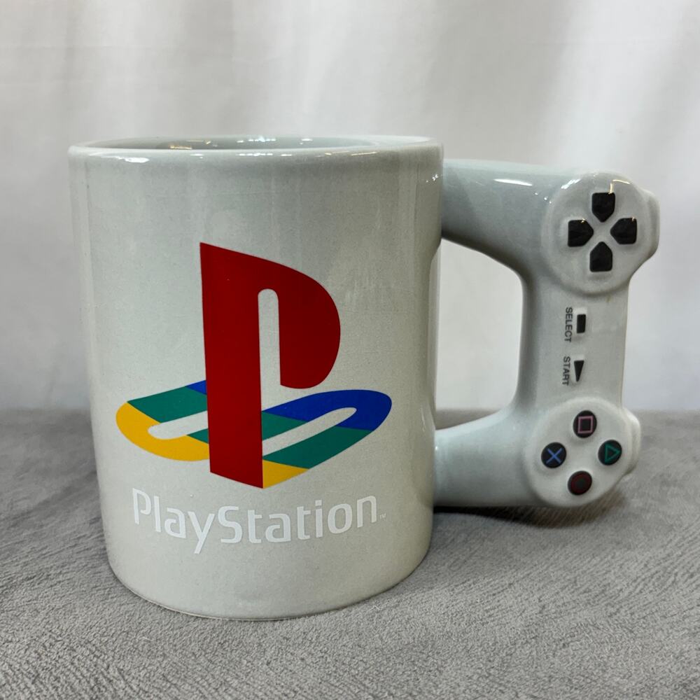 Coffee Mug Sony PlayStation PS1 Controller Handle Ceramic 12 oz